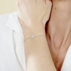 Bracelet Argent Tania Oxydes De Zirconium