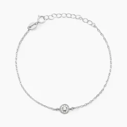 Bracelet Auxana Argent Blanc Oxyde De Zirconium