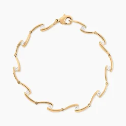 Bracelet Ayda Plaqué Or Jaune Oxyde De Zirconium