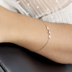 Bracelet Bartoumieu Argent Blanc Oxyde De Zirconium