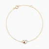 Bracelet Bengta Or Jaune Rubis Diamant