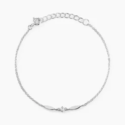 Bracelet Bormana Argent Blanc Oxyde De Zirconium