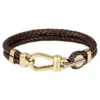 Bracelet Boss Ares Prime Cuir De Veau Marron