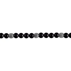 Bracelet Boules Acier Gris Laloun