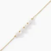 Bracelet Bron Or Jaune Perle De Culture