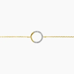 Bracelet Cajsa Or Jaune Oxyde De Zirconium