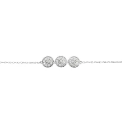 Bracelet Carlana Or Blanc Oxyde De Zirconium