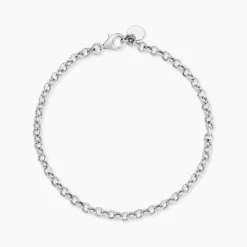 Bracelet Carola Maille Jaseron Argent Blanc
