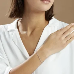 Bracelet Carrus Argent Blanc