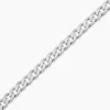 Bracelet Casper Maille Gourmette Argent Blanc