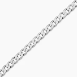 Bracelet Casper Maille Gourmette Argent Blanc