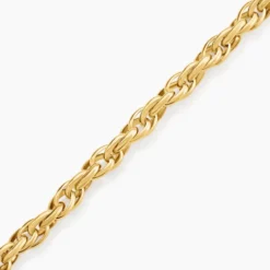Bracelet Chaine Epaisse Acier Dore Dusty