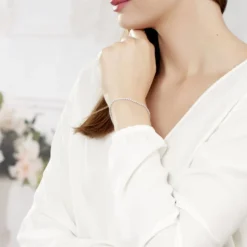 Bracelet Charline Or Blanc Oxyde De Zirconium