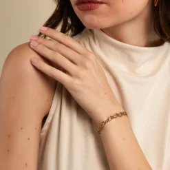 Bracelet Cherish Acier Jaune