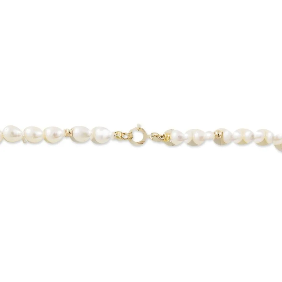 Bracelet Ciriola Or Jaune Perle De Culture