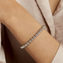 Bracelet Ciska Argent Blanc