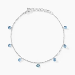 Bracelet Collie Argent Blanc Oxyde De Zirconium
