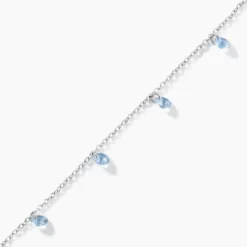 Bracelet Collie Argent Blanc Oxyde De Zirconium