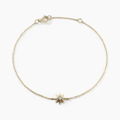 Bracelet Confucius Or Jaune Diamant