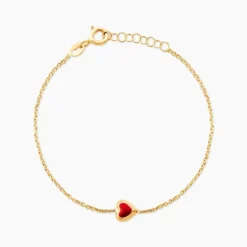 Bracelet Coralie Coeur Or Jaune