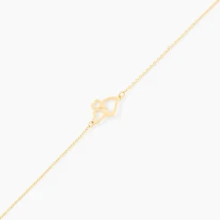 Bracelet Corazones Or Jaune