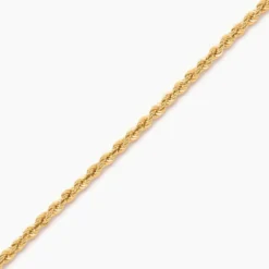 Bracelet Cordelia Maille Corde Or Jaune