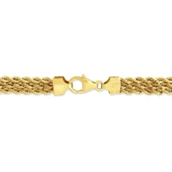 Bracelet Cordelia Maille Corde 3 Rangs Or Jaune