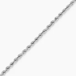 Bracelet Cordelia Maille Corde Or Blanc