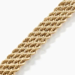 Bracelet Cordelia Maille Corde 4 Rangs Or Jaune