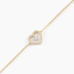 Bracelet Cortney Or Jaune Oxyde De Zirconium