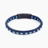 Bracelet Cuir De Vache Bleu