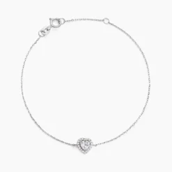 Bracelet Dari Or Blanc Oxyde De Zirconium