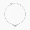 Bracelet Dayen Argent Blanc Oxyde De Zirconium