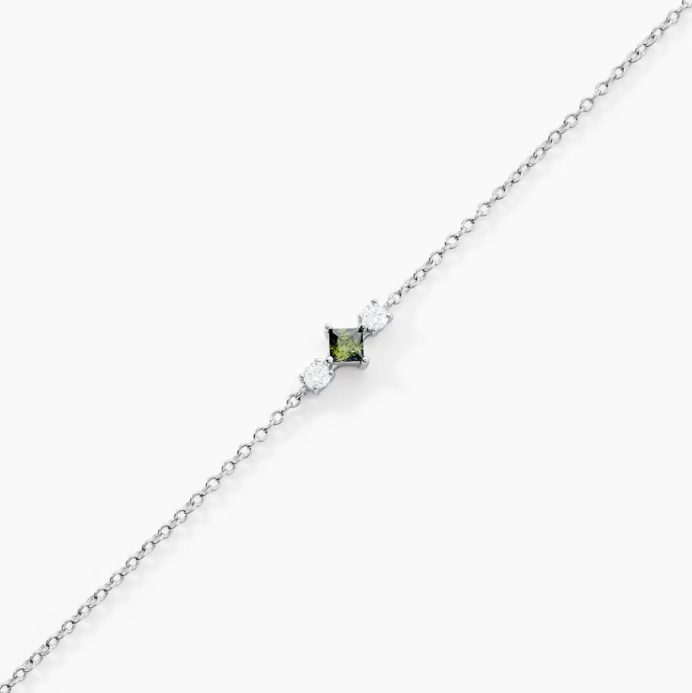 Bracelet Desert Argent Blanc Oxyde De Zirconium