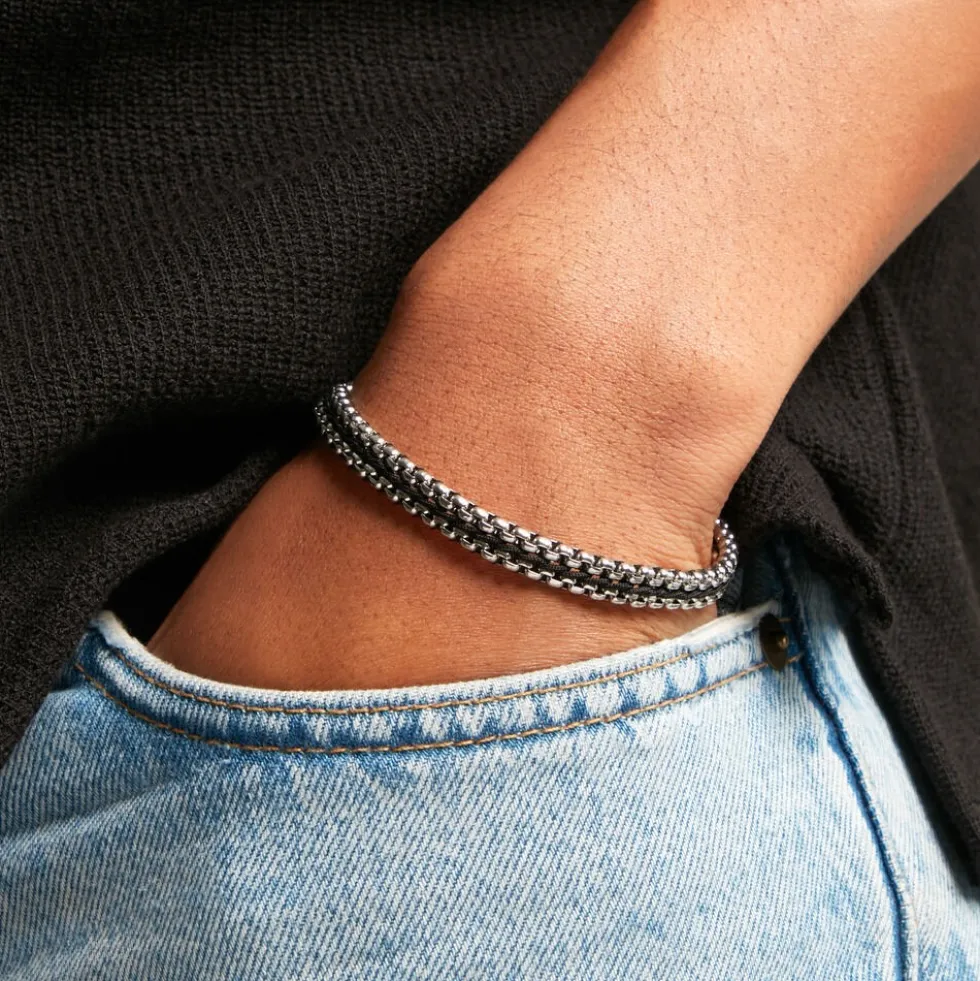 Bracelet Dilhan Acier Blanc