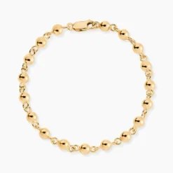 Bracelet Diona Maille Boule Or Jaune