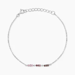 Bracelet Dion Argent Blanc Oxyde De Zirconium