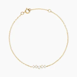 Bracelet Dipak Or Jaune Oxyde De Zirconium