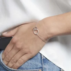 Bracelet Dita Argent Blanc Oxyde De Zirconium