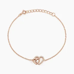 Bracelet Donatiane Argent Rose Oxyde De Zirconium