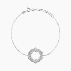 Bracelet Doretta Argent Blanc Oxyde De Zirconium