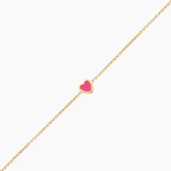 Bracelet Dulcie Coeur Or Jaune Nacre