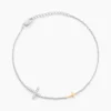 Bracelet Edline Or Jaune Argent Blanc Oxyde De Zirconium