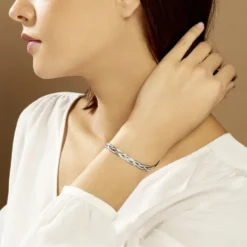 Bracelet Elae Argent Bicolore