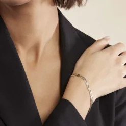 Bracelet Elae Argent Bicolore