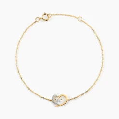 Bracelet Eliana Or Jaune Oxyde De Zirconium