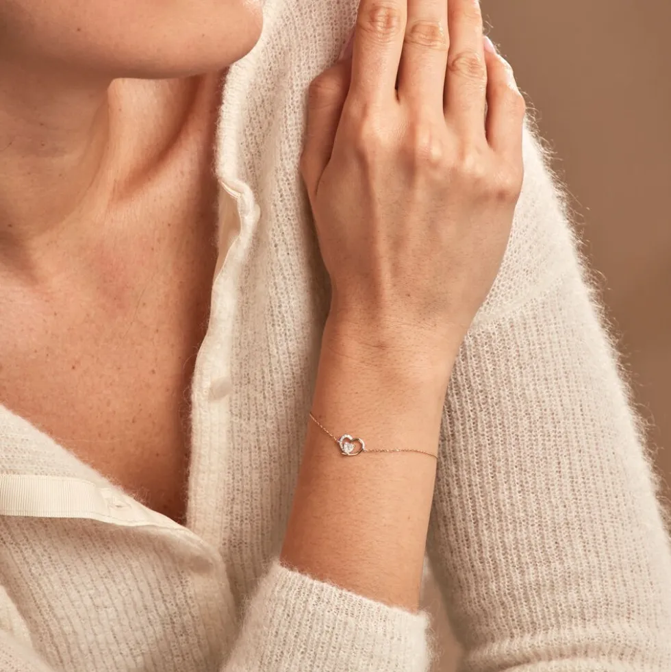 Bracelet Eliana Or Jaune Oxyde De Zirconium