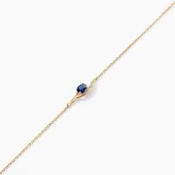 Bracelet Emotion Or Jaune Saphir Diamant