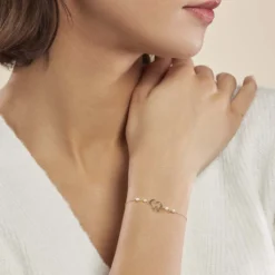 Bracelet Eri Or Jaune Perle De Culture