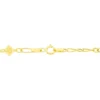 Bracelet Esma Maille Alternee 1/3 Or Jaune